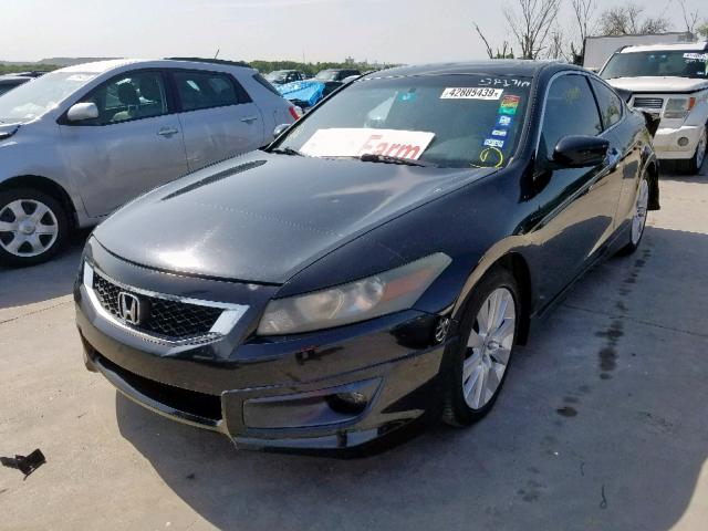 1HGCS22898A017098 - 2008 HONDA ACCORD EXL BLACK photo 2