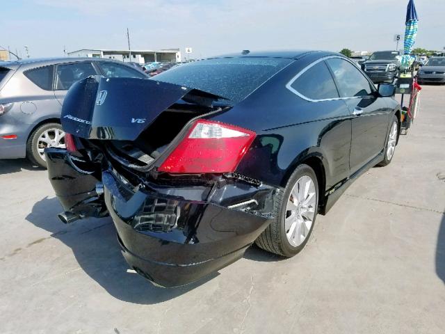 1HGCS22898A017098 - 2008 HONDA ACCORD EXL BLACK photo 4