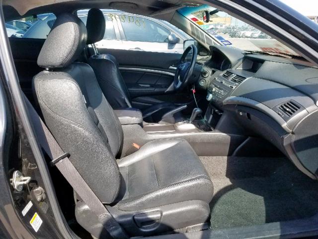 1HGCS22898A017098 - 2008 HONDA ACCORD EXL BLACK photo 5