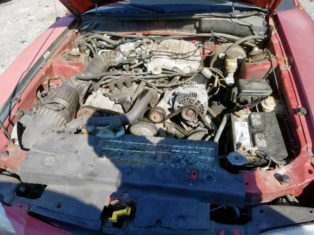 1FALP4441TF173773 - 1996 FORD MUSTANG RED photo 7