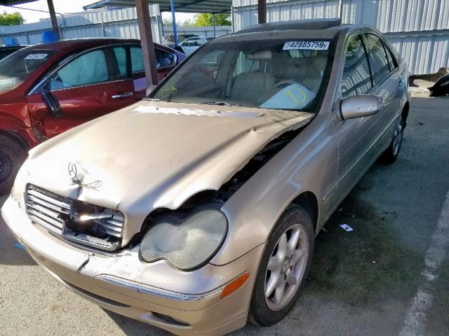 WDBRF61J32F234406 - 2002 MERCEDES-BENZ C 240 GOLD photo 2