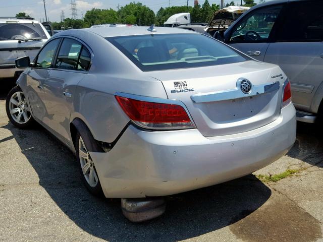 1G4GC5EG0AF261759 - 2010 BUICK LACROSSE C SILVER photo 3