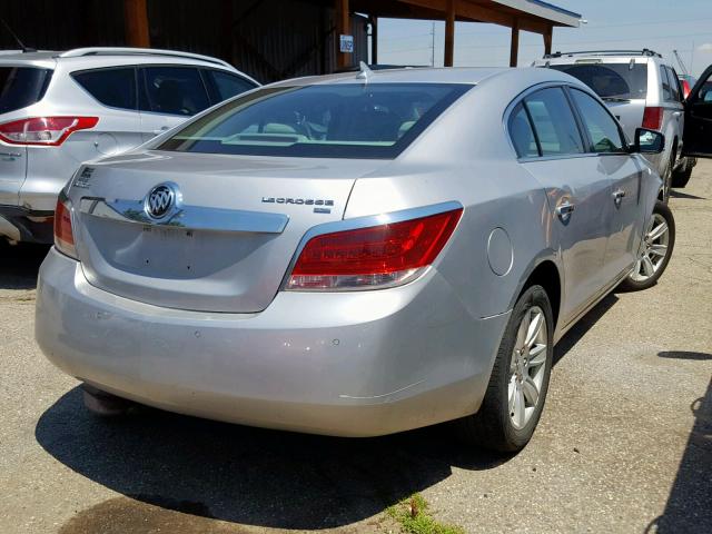 1G4GC5EG0AF261759 - 2010 BUICK LACROSSE C SILVER photo 4