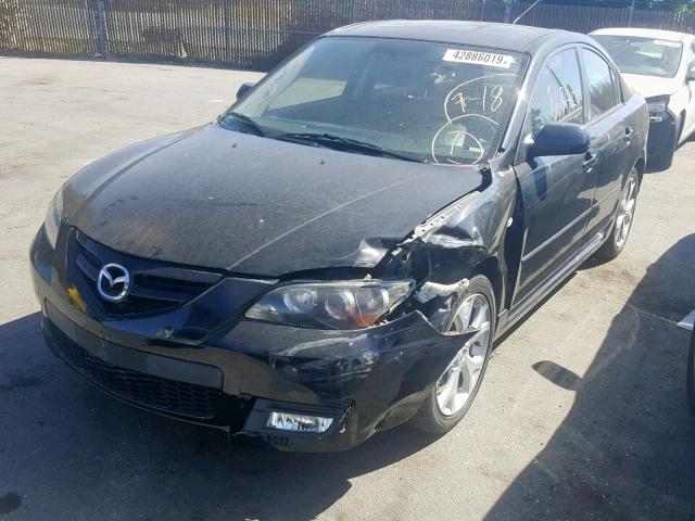 JM1BK324071651668 - 2007 MAZDA 3 S BLACK photo 2