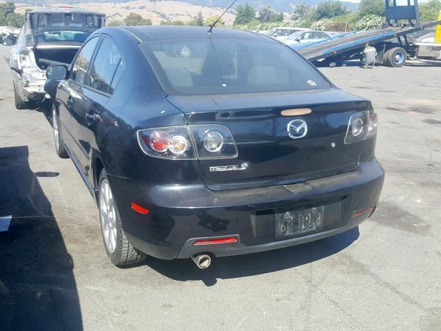 JM1BK324071651668 - 2007 MAZDA 3 S BLACK photo 3