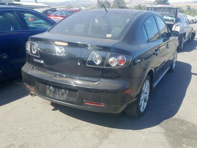 JM1BK324071651668 - 2007 MAZDA 3 S BLACK photo 4