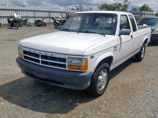 1B7GL23XXRW141257 - 1994 DODGE DAKOTA WHITE photo 2