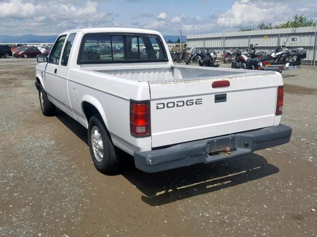 1B7GL23XXRW141257 - 1994 DODGE DAKOTA WHITE photo 3