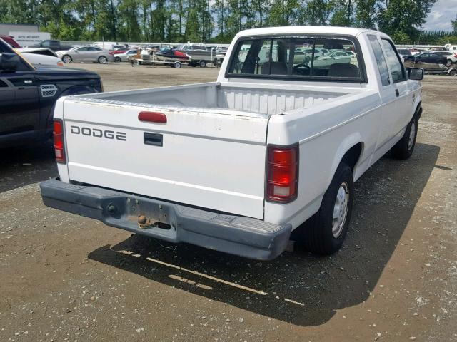 1B7GL23XXRW141257 - 1994 DODGE DAKOTA WHITE photo 4