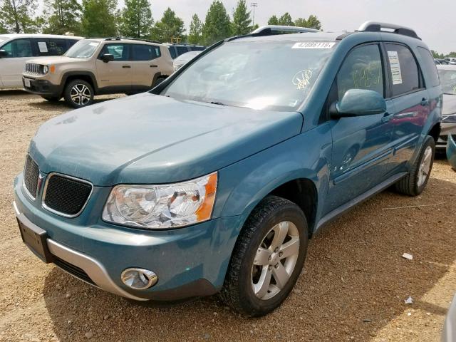 2CKDL33F586058417 - 2008 PONTIAC TORRENT TEAL photo 2