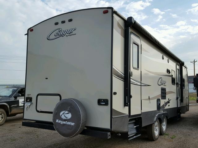 4YDT28R24HV500507 - 2017 KEYSTONE COUGAR BEIGE photo 4