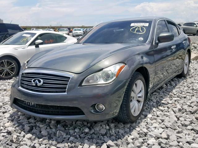 JN1BY1AP1BM323927 - 2011 INFINITI M37 GRAY photo 2