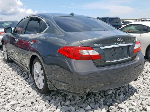 JN1BY1AP1BM323927 - 2011 INFINITI M37 GRAY photo 3