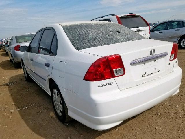 2HGES151X5H565495 - 2005 HONDA CIVIC DX WHITE photo 3