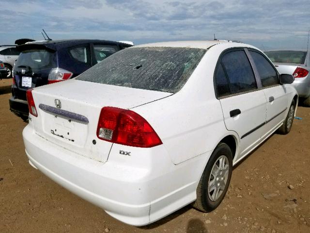 2HGES151X5H565495 - 2005 HONDA CIVIC DX WHITE photo 4