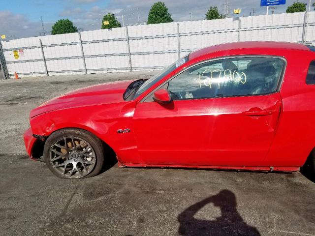 1ZVBP8CFXB5159100 - 2011 FORD MUSTANG GT RED photo 9