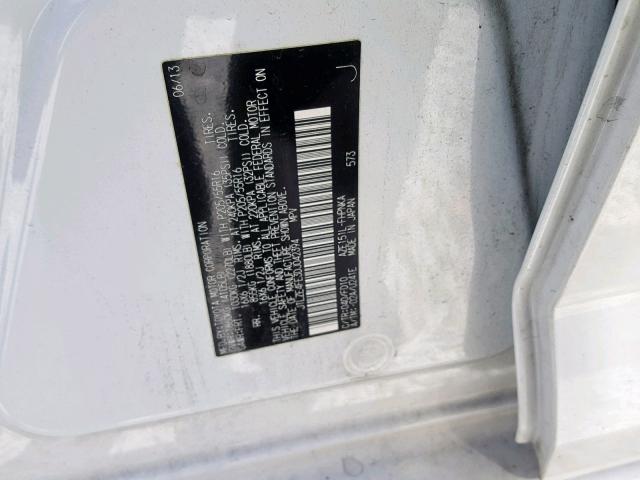 JTLZE4FE3DJ042394 - 2013 TOYOTA SCION XB Weiß Foto 10