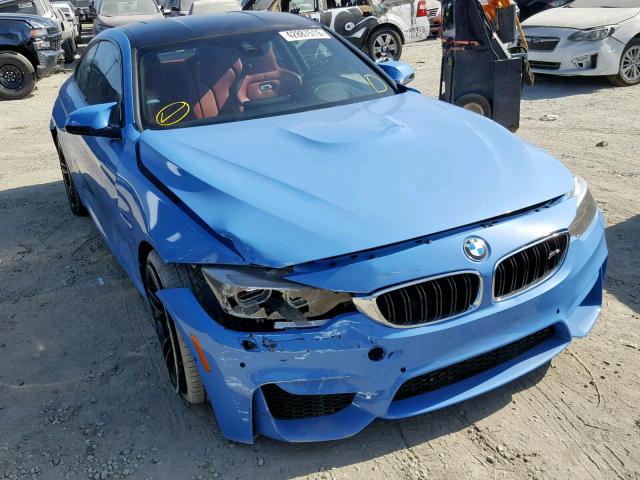 WBS3R9C50FK333576 - 2015 BMW M4 BLUE photo 1