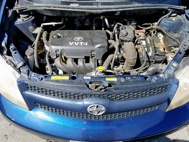 JTKKT604460149552 - 2006 TOYOTA SCION XA BLUE photo 7