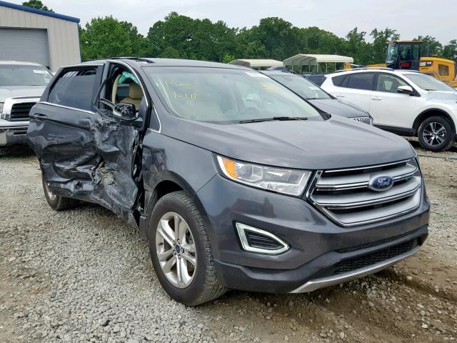 2FMTK3J81FBB40946 - 2015 FORD EDGE SEL GRAY photo 1