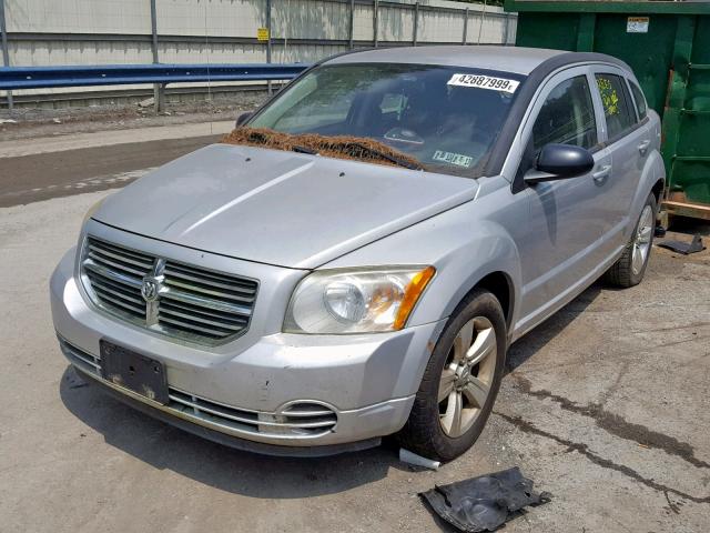 1B3CB4HA2AD661357 - 2010 DODGE CALIBER SX SILVER photo 2