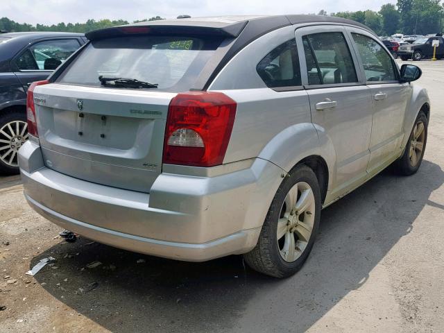 1B3CB4HA2AD661357 - 2010 DODGE CALIBER SX SILVER photo 4