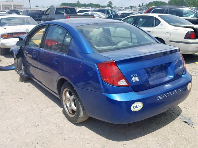 1G8AJ52F15Z170364 - 2005 SATURN ION LEVEL BLUE photo 3