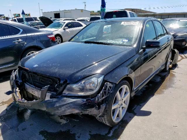 WDDGF4HB5EA954972 - 2014 MERCEDES-BENZ C 250 BLACK photo 2