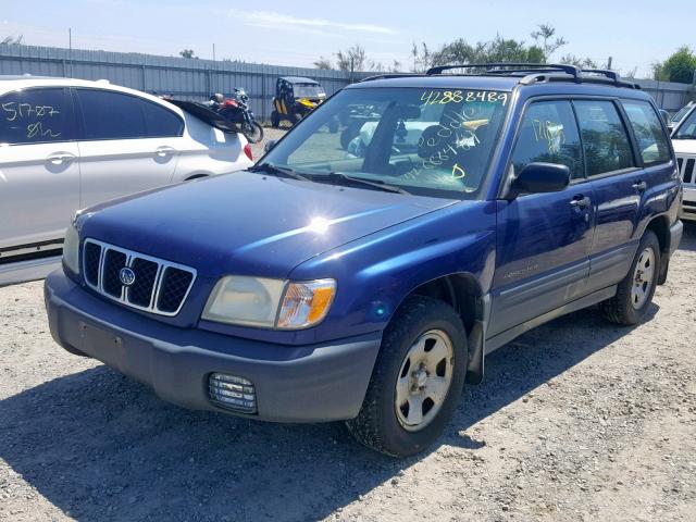 JF1SF63591H704238 - 2001 SUBARU FORESTER L BLUE photo 2