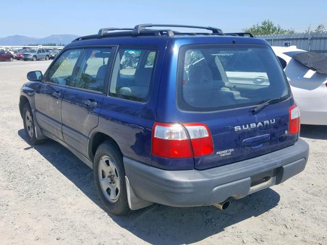 JF1SF63591H704238 - 2001 SUBARU FORESTER L BLUE photo 3