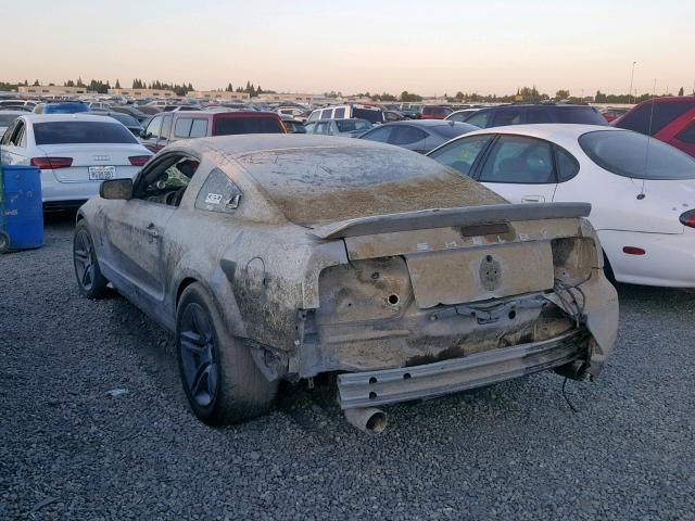 1ZVHT88SX85164625 - 2008 FORD MUSTANG SH GRAY photo 3