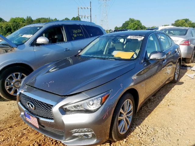 JN1BV7AR2FM409122 - 2015 INFINITI Q50 BASE CHARCOAL photo 2