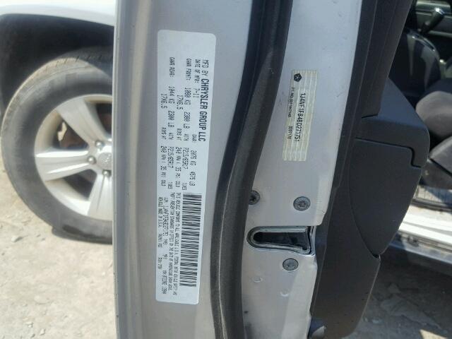 1J4NF1FB4BD271751 - 2011 JEEP COMPASS SP ვერცხლისფერი ფოტო 10