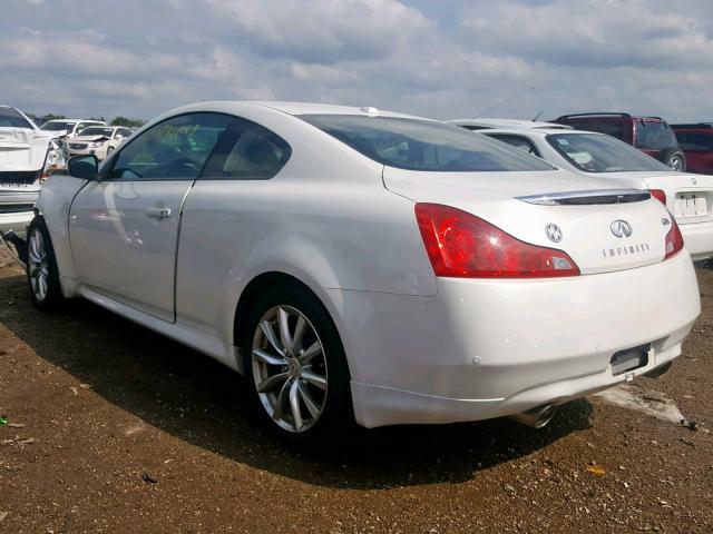 JN1CV6EL8BM264103 - 2011 INFINITI G37 WHITE photo 3