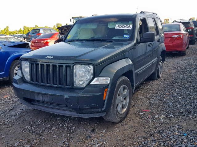 1J4PP2GK4BW503893 - 2011 JEEP LIBERTY SP GREEN photo 2