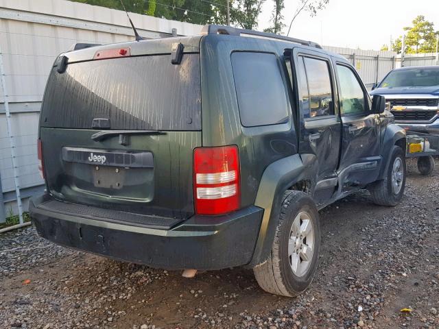 1J4PP2GK4BW503893 - 2011 JEEP LIBERTY SP GREEN photo 4