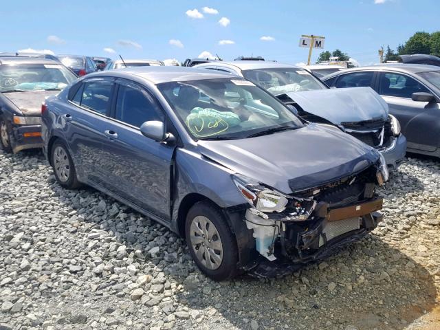 3KPA24AB8KE210328 - 2019 KIA RIO S GRAY photo 1