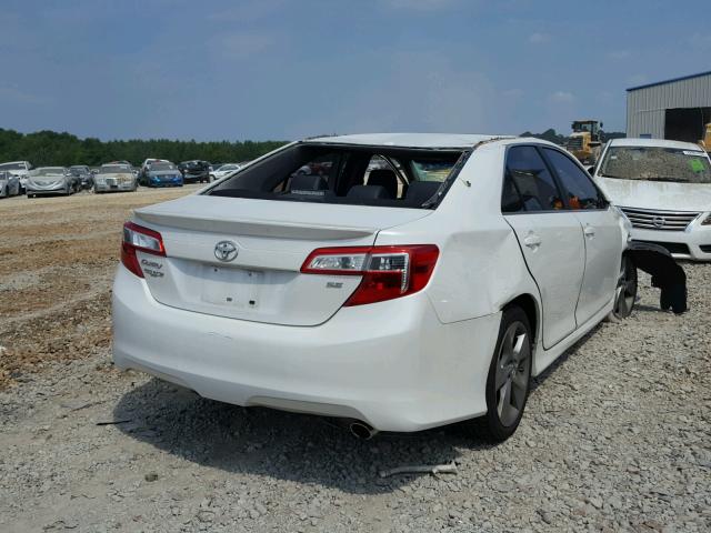 4T1BF1FK7CU619077 - 2012 TOYOTA CAMRY BASE WHITE photo 4