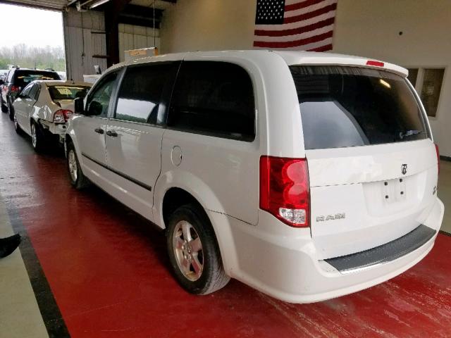 2C4RDGAGXCR372441 - 2012 DODGE RAM VAN WHITE photo 3