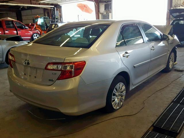 4T1BD1FK8CU059642 - 2012 TOYOTA CAMRY HYBR SILVER photo 4