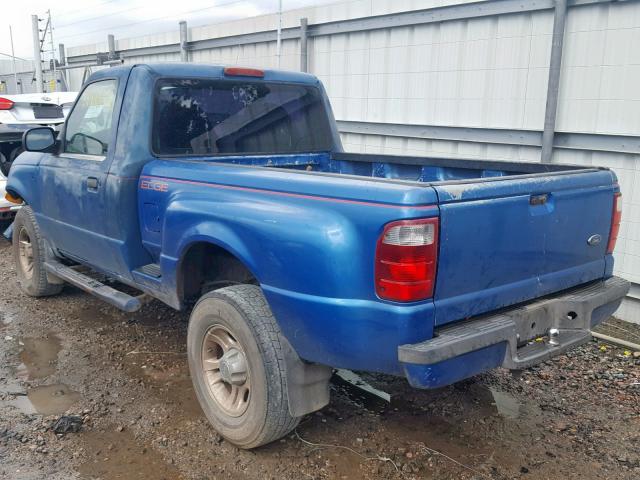 1FTYR10U51PA30993 - 2001 FORD RANGER BLUE photo 3