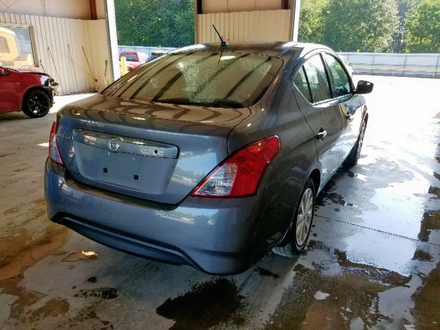 3N1CN7AP6HL870341 - 2017 NISSAN VERSA S GRAY photo 4