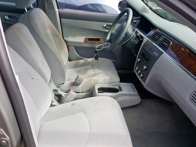 2G4WC582871248303 - 2007 BUICK LACROSSE C GRAY photo 5