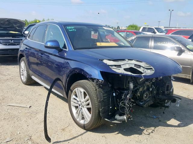 WA1CNAFY9J2156653 - 2018 AUDI Q5 PRESTIG BLUE photo 1