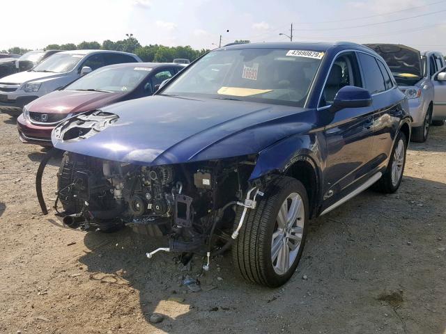 WA1CNAFY9J2156653 - 2018 AUDI Q5 PRESTIG BLUE photo 2