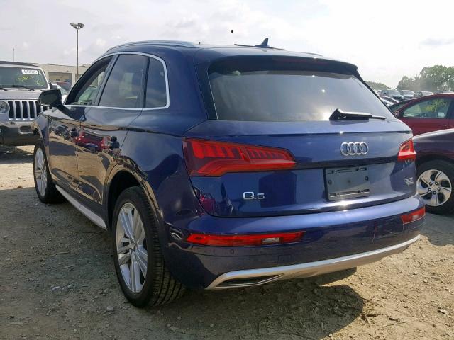 WA1CNAFY9J2156653 - 2018 AUDI Q5 PRESTIG BLUE photo 3