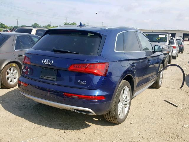 WA1CNAFY9J2156653 - 2018 AUDI Q5 PRESTIG BLUE photo 4