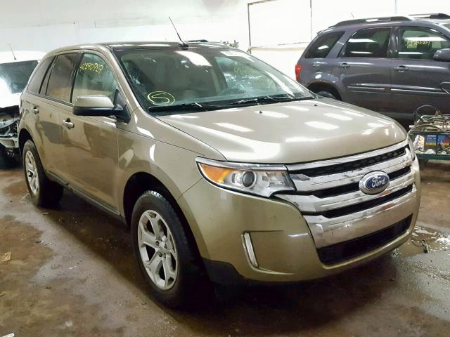 2FMDK3JC1DBA97411 - 2013 FORD EDGE SEL GREEN photo 1