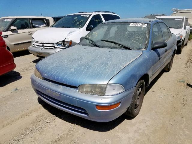1Y1SK526XTZ039854 - 1996 GEO PRIZM BASE BLUE photo 2