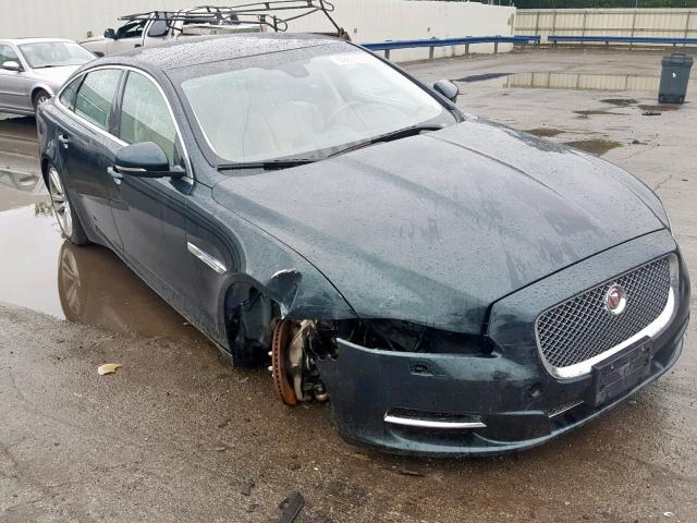 SAJWJ2GD7E8V64363 - 2014 JAGUAR XJL PORTFO GREEN photo 1